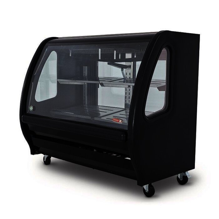VITRINA DELICATESSEN COLOR NEGRA TORREY TEM150