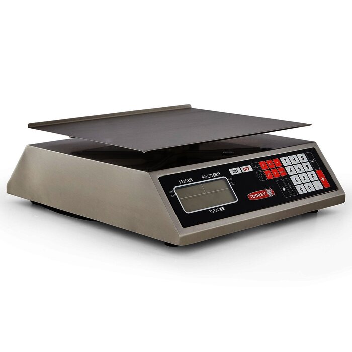 BÁSCULA TORREY DE ACERO INOXIDABLE CON CAPACIDAD DE 40KG - MFQ40