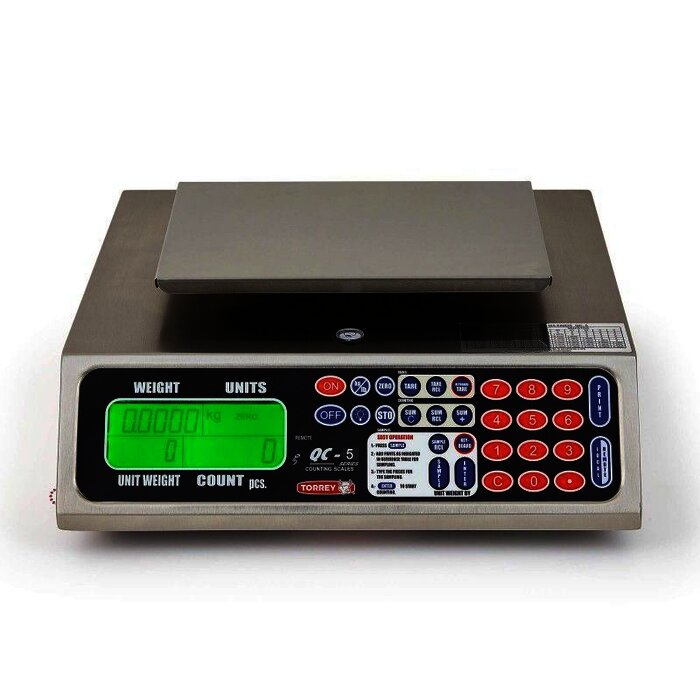 BÁSCULA CONTADORA DE ACERO INOXIDABLE TORREY QC5