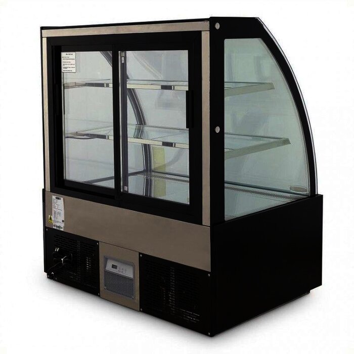 VITRINA REFRIGERADA FULL GLASS 150CM CURVA TORREY VFG-150C