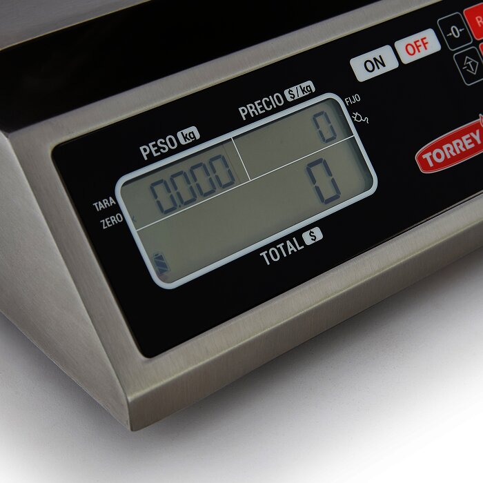 BÁSCULA TORREY DE ACERO INOXIDABLE CON CAPACIDAD DE 40KG - MFQ40