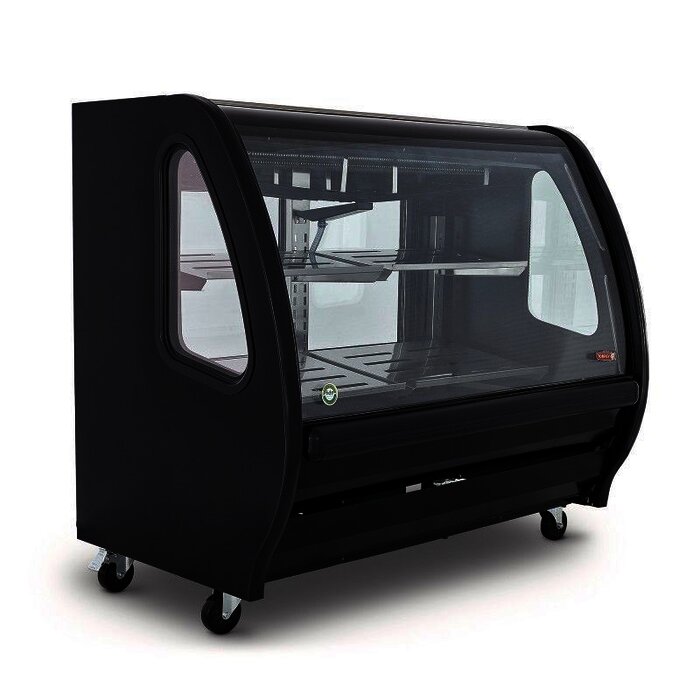 VITRINA DELICATESSEN COLOR NEGRA TORREY TEM150