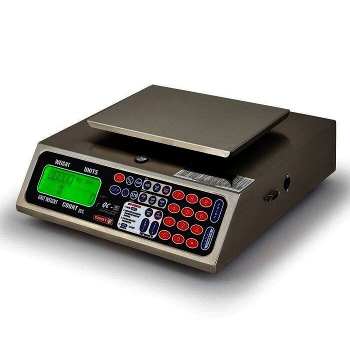 BÁSCULA CONTADORA DE ACERO INOXIDABLE TORREY QC5