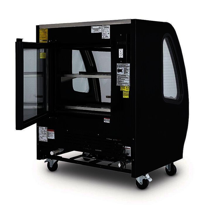 VITRINA DELICATESSEN COLOR NEGRA TORREY TEM100