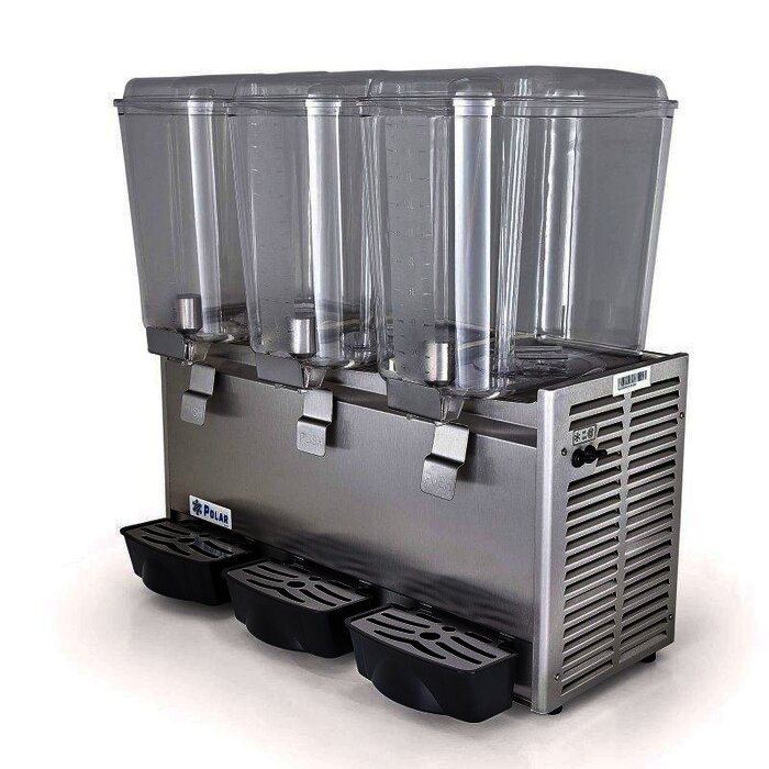 DISPENSADOR DE BEBIDAS 3 TAZONES POLAR DB18X3