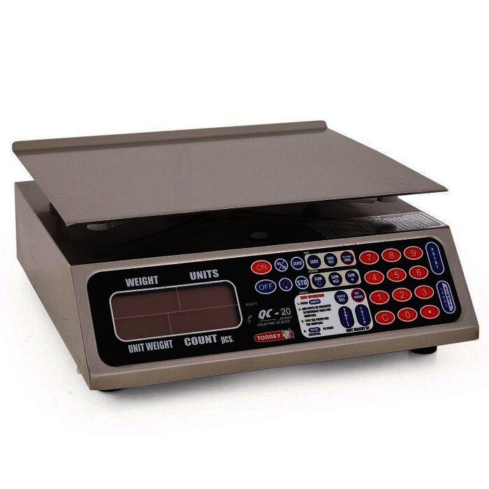 BÁSCULA CONTADORA DE ACERO INOXIDABLE TORREY QC20