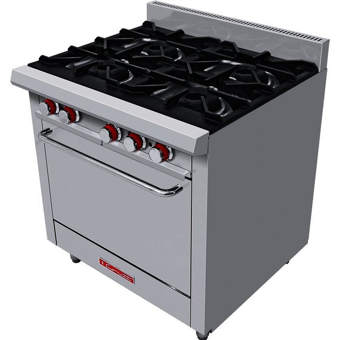 ESTUFA A GAS 4 QUEMADORES HEAVY DUTY PREMIUM CORIAT EC4HGHD