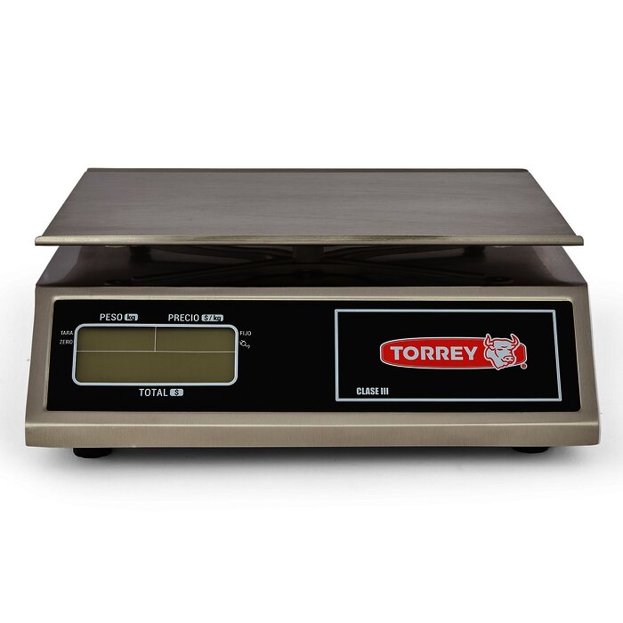 BÁSCULA TORREY DE ACERO INOXIDABLE CON CAPACIDAD DE 40KG - MFQ40