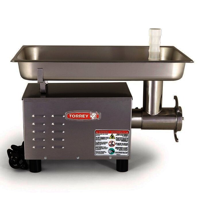 MOLINO PARA CARNE TORREY EN ACERO INOXIDABLE FG-12-SS