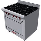 ESTUFA A GAS 4 QUEMADORES HEAVY DUTY PREMIUM CORIAT EC4HGHD