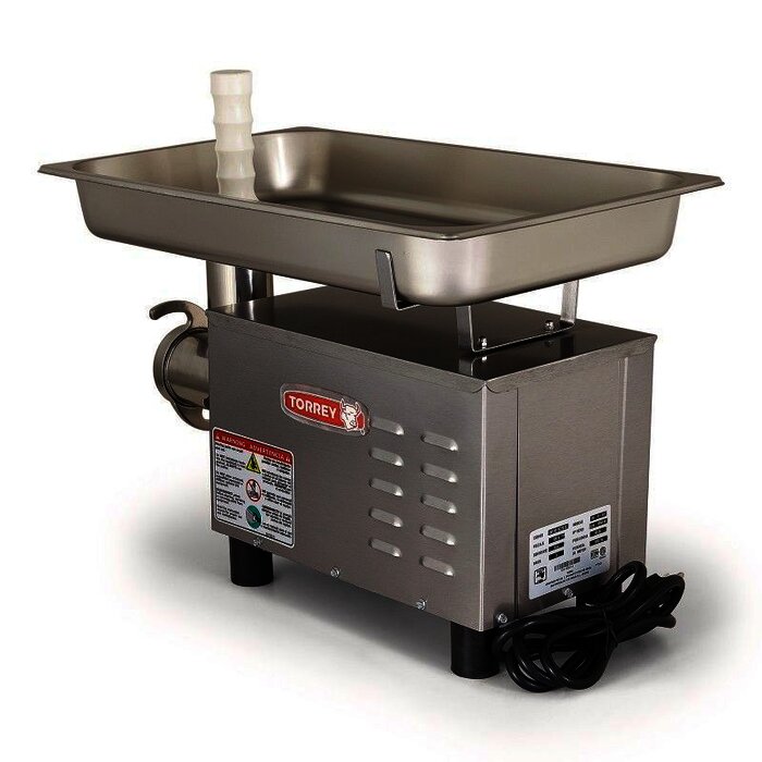 MOLINO PARA CARNE TORREY EN ACERO INOXIDABLE FG-12-SS
