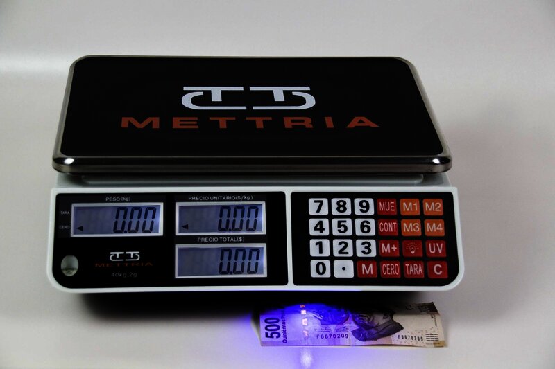 BASCULA COMERCIAL CON UV 40K X 5G