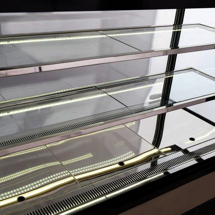 VITRINA REFRIGERADA FULL GLASS 150CM RECTA TORREY VFG-150R