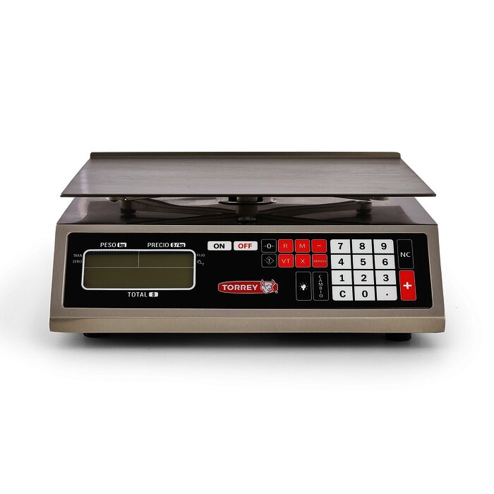 BÁSCULA TORREY DE ACERO INOXIDABLE CON CAPACIDAD DE 40KG - MFQ40