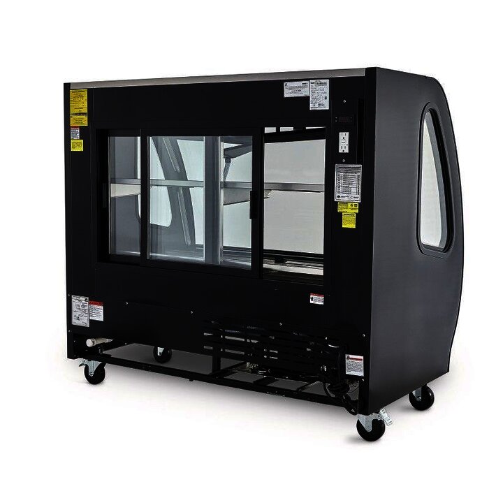 VITRINA DELICATESSEN COLOR NEGRA TORREY TEM150