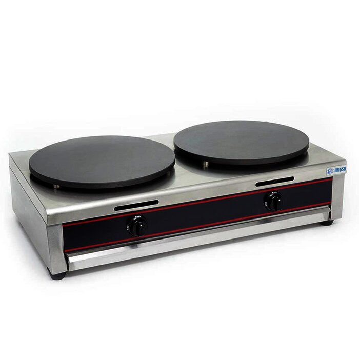 CREPERA DOBLE A GAS EN A.INOX MIGSA