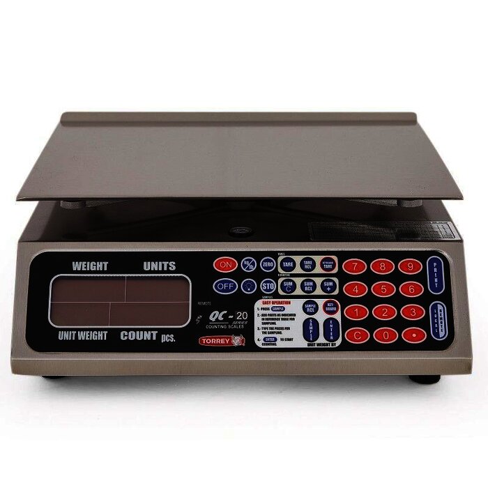 BÁSCULA CONTADORA DE ACERO INOXIDABLE TORREY QC20