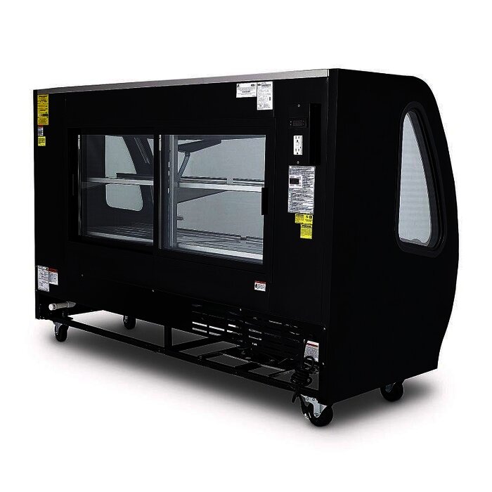 VITRINA DELICATESSEN COLOR NEGRA TORREY TEM200N