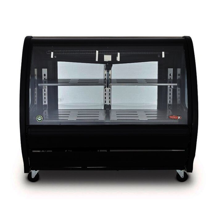 VITRINA DELICATESSEN COLOR NEGRA TORREY TEM150