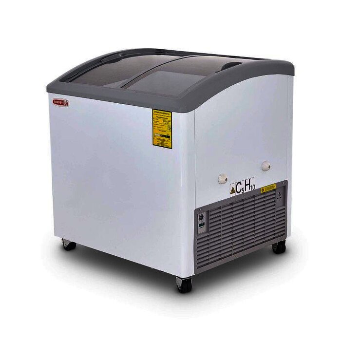 CONGELADOR HORIZONTAL TAPA DE CRISTAL CURVO TORREY CHC-80CR