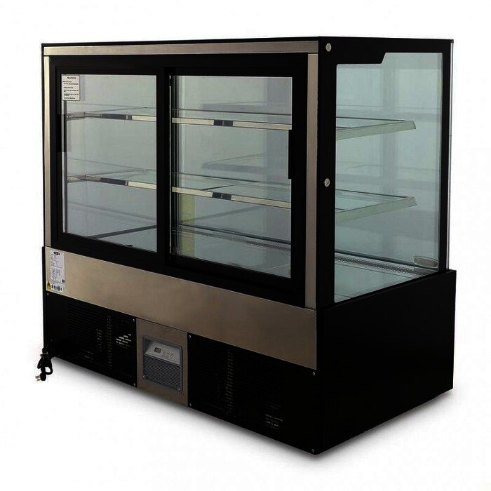 VITRINA REFRIGERADA FULL GLASS 120CM RECTA TORREY VFG-120R